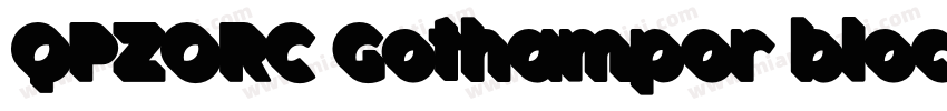 QPZORC Gothampor block字体转换